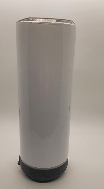 20 ounce White Bluetooth Tumbler