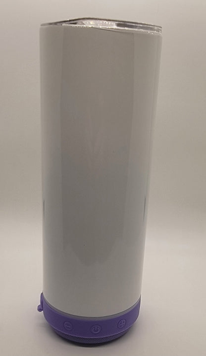 20 ounce White Bluetooth Tumbler