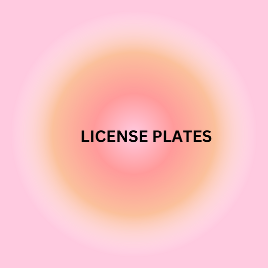 LICENSE PLATES