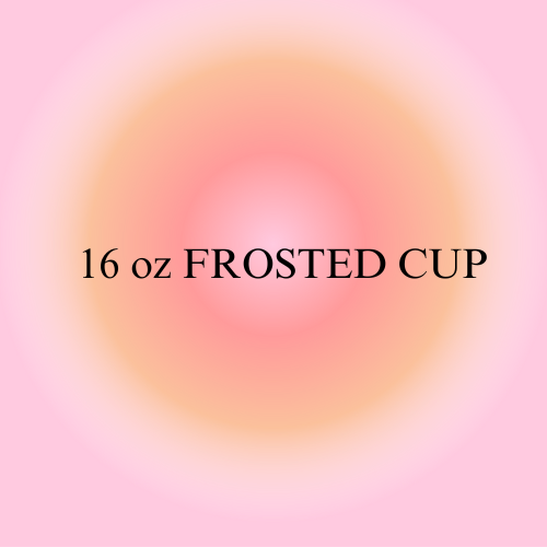 16 ounce Frosted Glass Cup