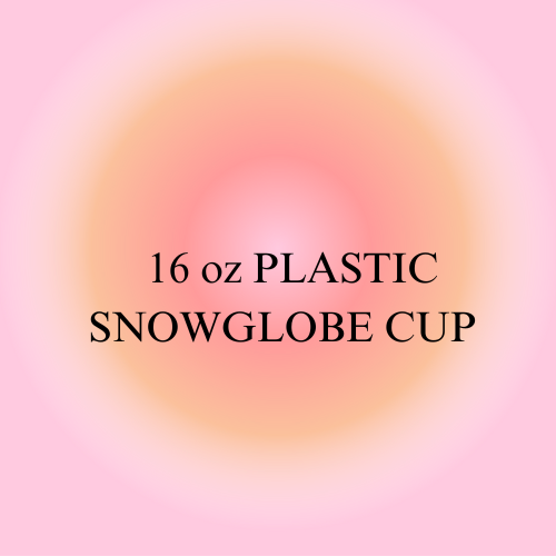 16 ounce Plastic Snowglobe