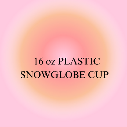 16 ounce Plastic Snowglobe