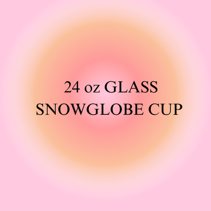 24 ounce Snowglobe Cup